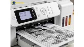 Máy in bị lem mực: Nguyên nhân & Cách khắc phục mực máy in bị lem
