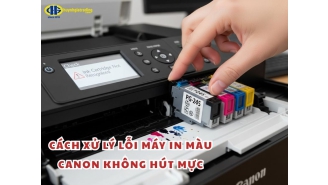 Cách xử lý lỗi máy in màu Canon không hút mực hiệu quả, đơn giản