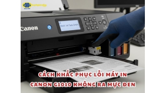Máy in Canon G1010 không ra mực đen: Nguyên nhân & Cách khắc phục lỗi