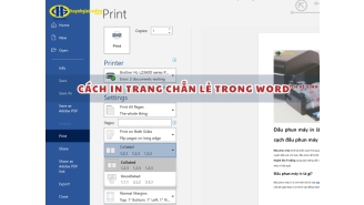 Cách in trang chẵn lẻ trong Word cực đơn giản, hiệu quả nhất