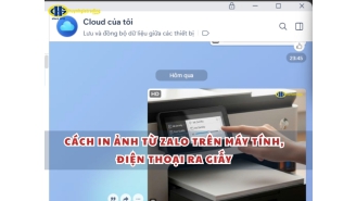 Cách in ảnh từ Zalo trên máy tính, điện thoại ra giấy A4 cực dễ