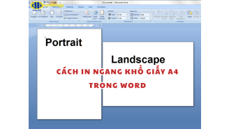Hướng dẫn cách in ngang khổ giấy A4 trong Word 2010, 2016, 2003…