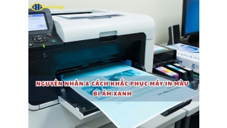 Nguyên nhân & cách khắc phục máy in màu bị ám xanh tại nhà hiệu quả