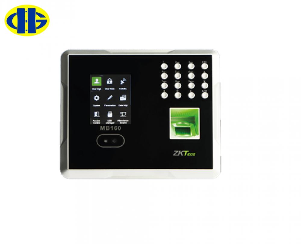 Máy chấm công kiểm soát nhận diện khuôn mặt, vân tay và thẻ ZKteco MB160