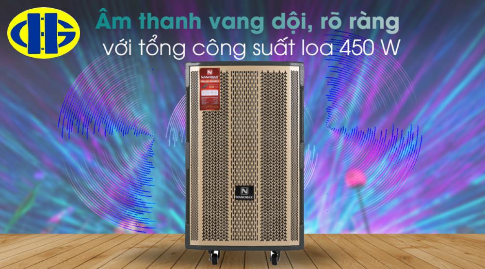 Loa kéo Karaoke Nanomax S-1000 450W