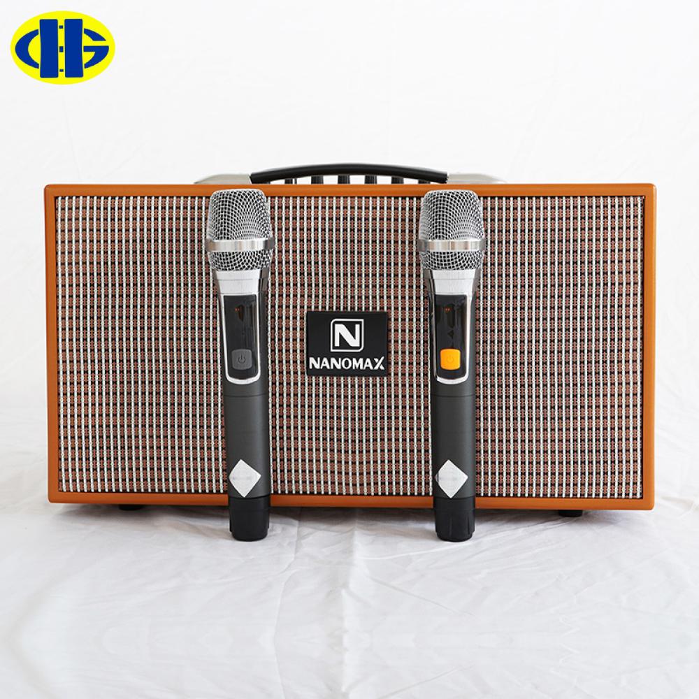 Loa Karaoke Xách Tay Nanomax X-210A Bass Đôi 16cm 420w